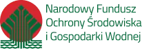 Logo Narodowego Funduszu Ochrony Środowiska i Gospodarki Wodnej z zielonym i czerwonym symbolem.